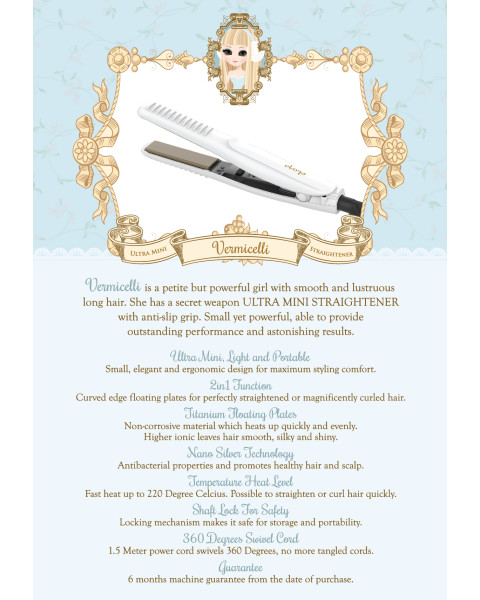 Elona Vermicelli ~ Ultra-Mini Straightener